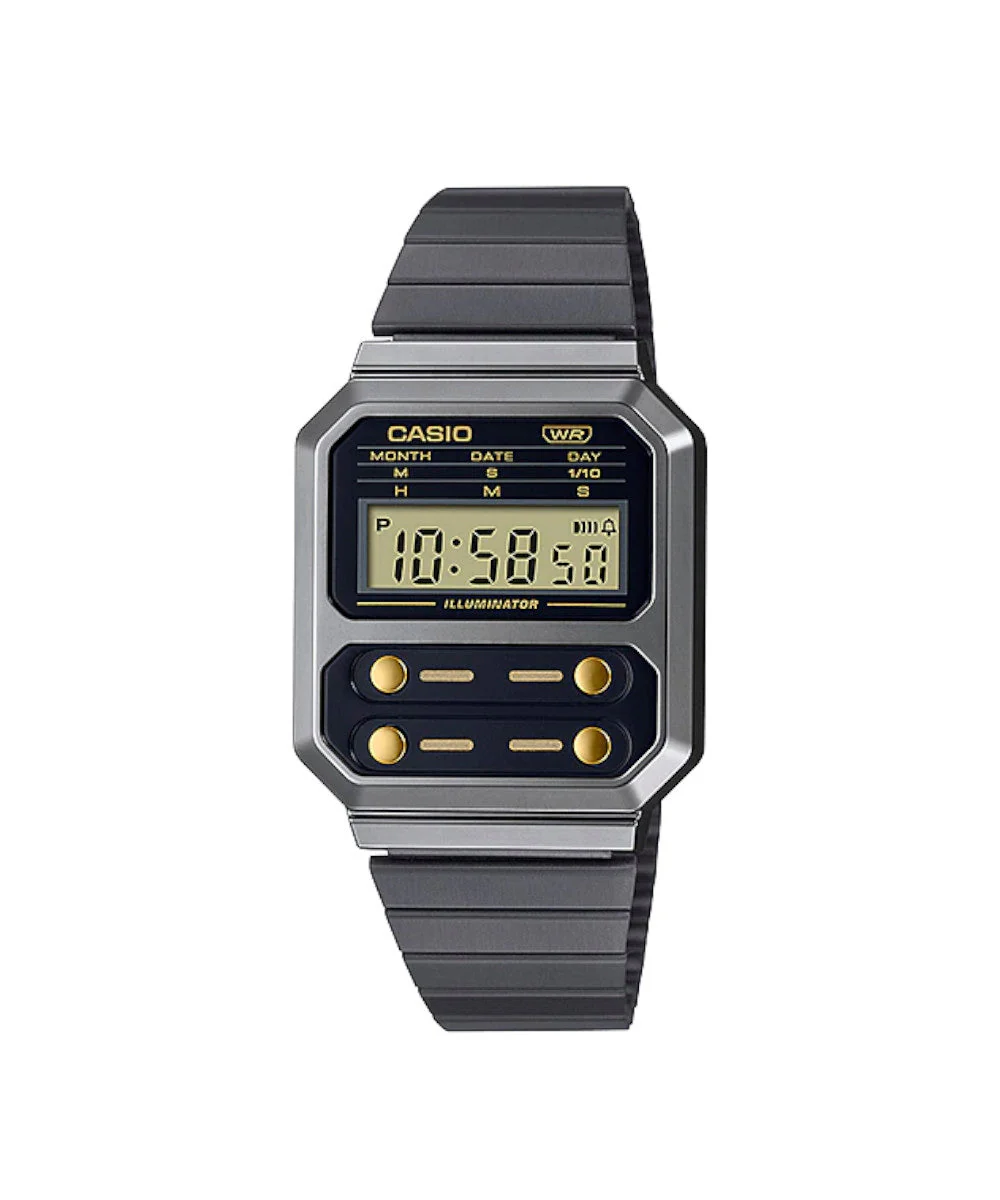 RELOJ CASIO VINTAGE A100WEGG-1A2DF -GRIS