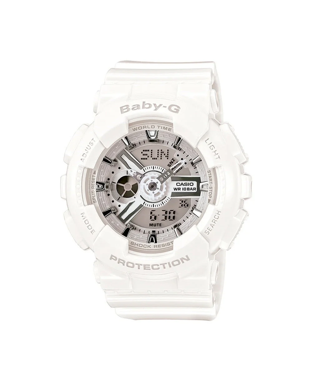 RELOJ PARA MUJER CASIO BABY-G BA-110-7A3DR -BLANCO