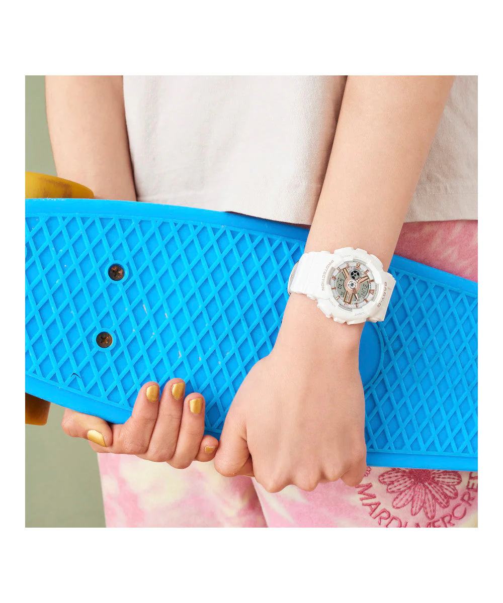 RELOJ PARA MUJER CASIO BABY-G BA-110XRG-7ADR -BLANCO - Image 4