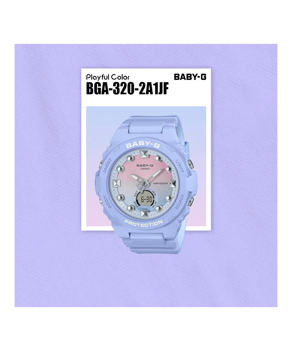 RELOJ PARA MUJER CASIO BABY-G BGA-320-2A1DR -AZUL - Image 5