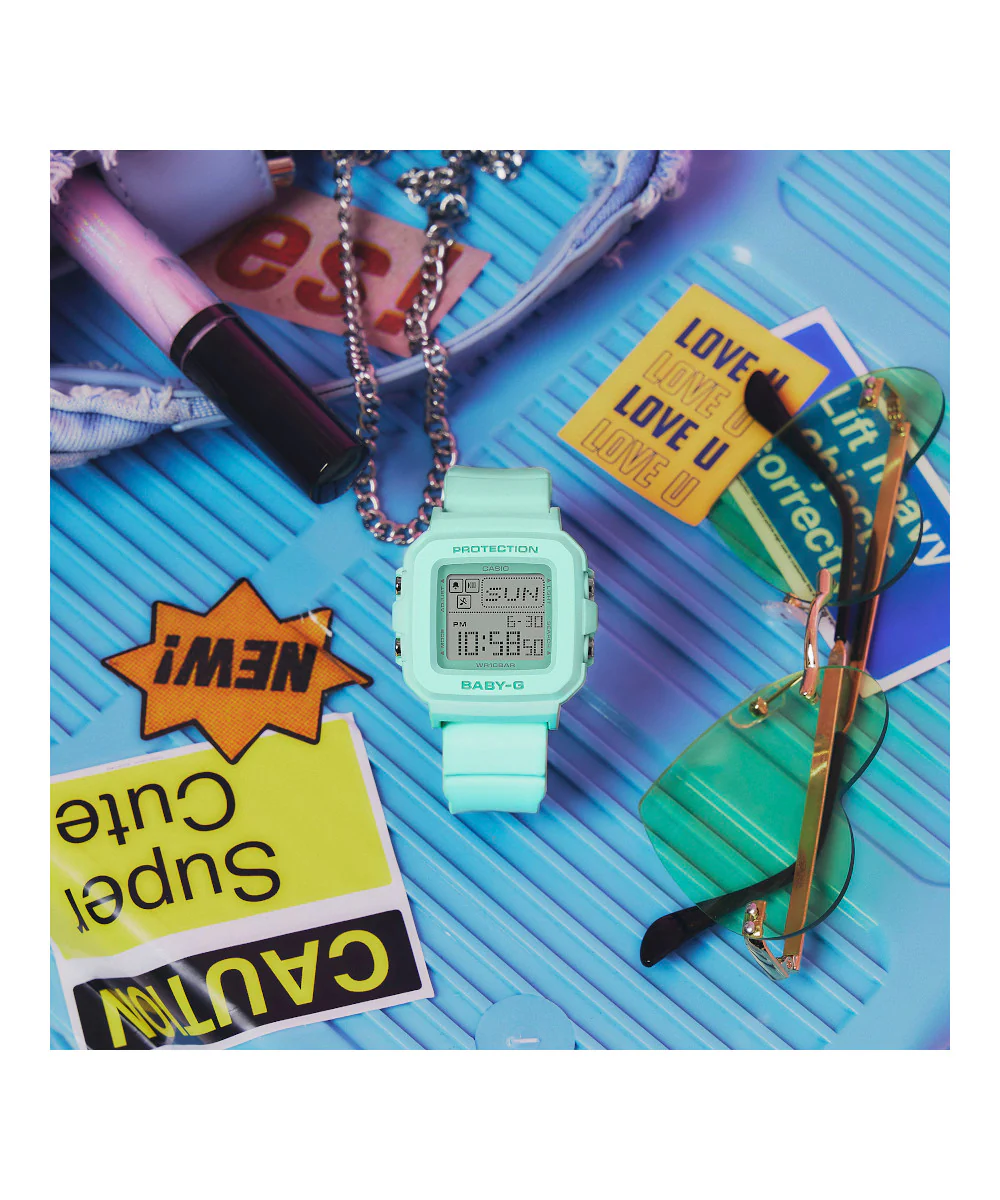 RELOJ PARA MUJER CASIO BABY-G BGD-10-3DR -VERDE - Image 3
