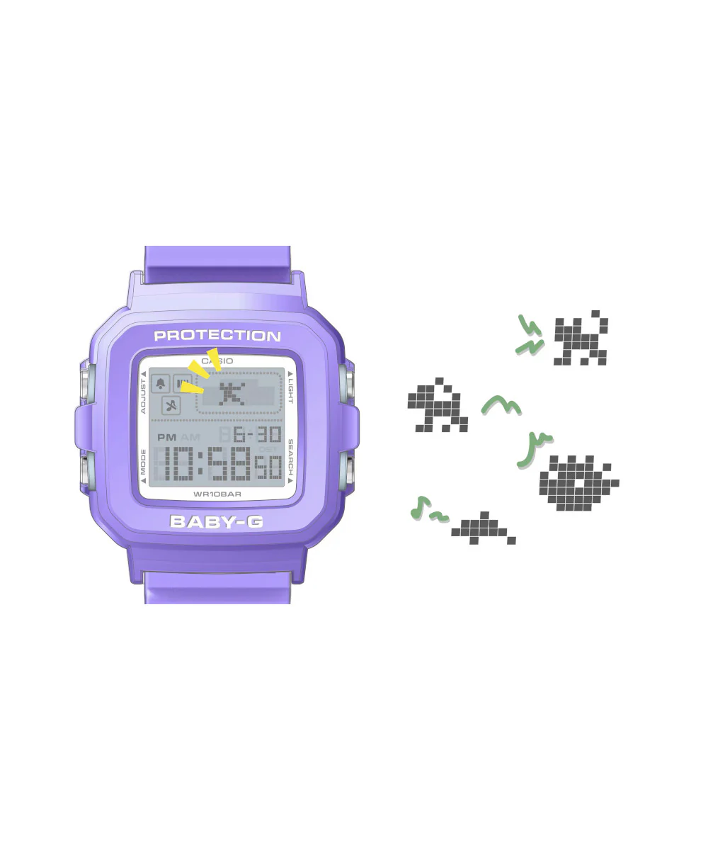 RELOJ PARA MUJER CASIO BABY-G BGD-10K-6DR -MORADO - Image 4