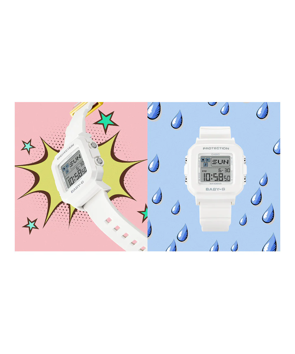 RELOJ PARA MUJER CASIO BABY-G BGD-10L-7DR -BLANCO - Image 6