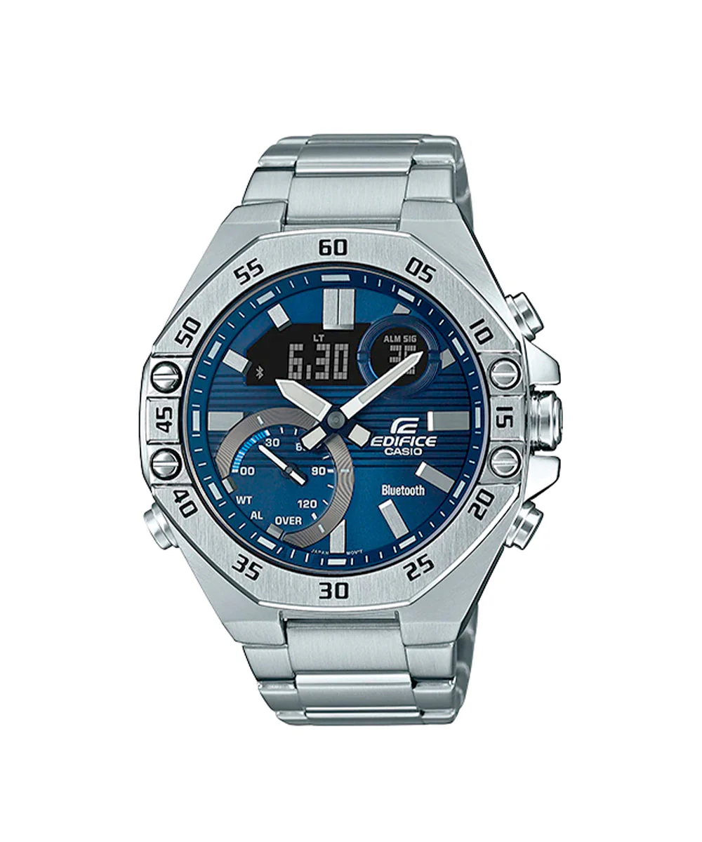 RELOJ PARA HOMBRE CASIO EDIFICE ECB-10D-2ADF -AZUL