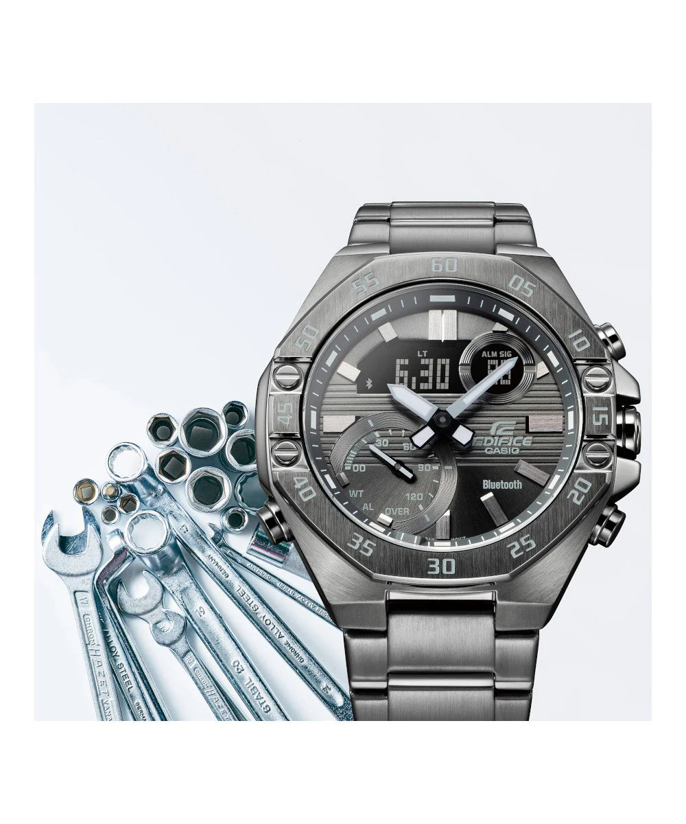 RELOJ PARA HOMBRE CASIO EDIFICE ECB-10DC-1BDF -GRIS - Image 4