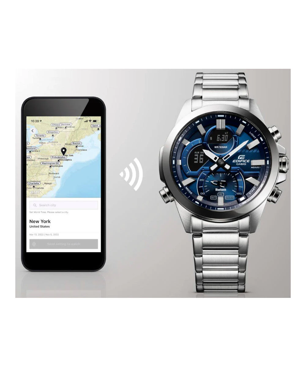 RELOJ PARA HOMBRE CASIO EDIFICE ECB-30D-2ADF -AZUL - Image 4