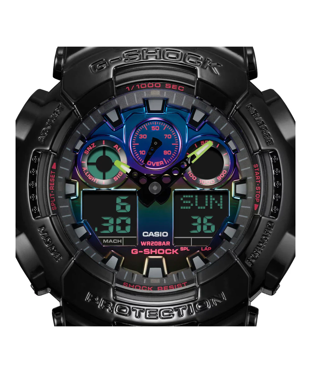 RELOJ CASIO G-SHOCK GA-100RGB-1ADR- NEGRO - Image 3