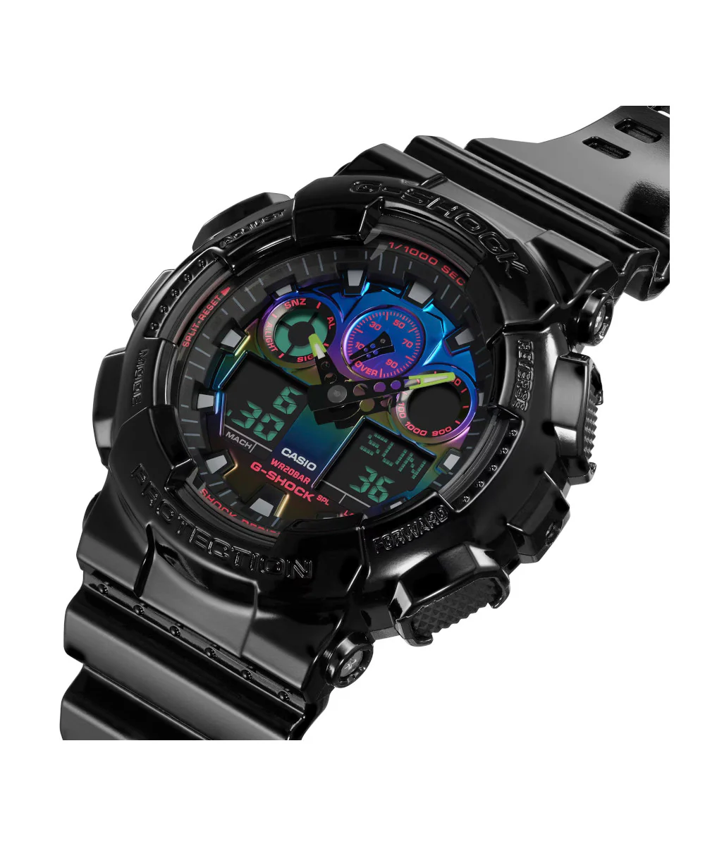 RELOJ CASIO G-SHOCK GA-100RGB-1ADR- NEGRO - Image 4