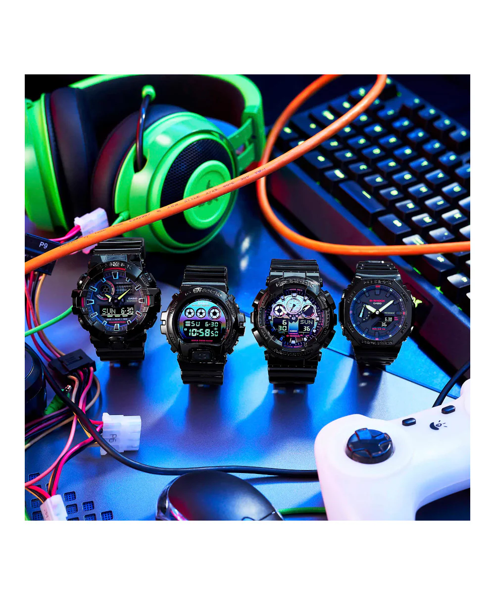 RELOJ CASIO G-SHOCK GA-100RGB-1ADR- NEGRO - Image 7