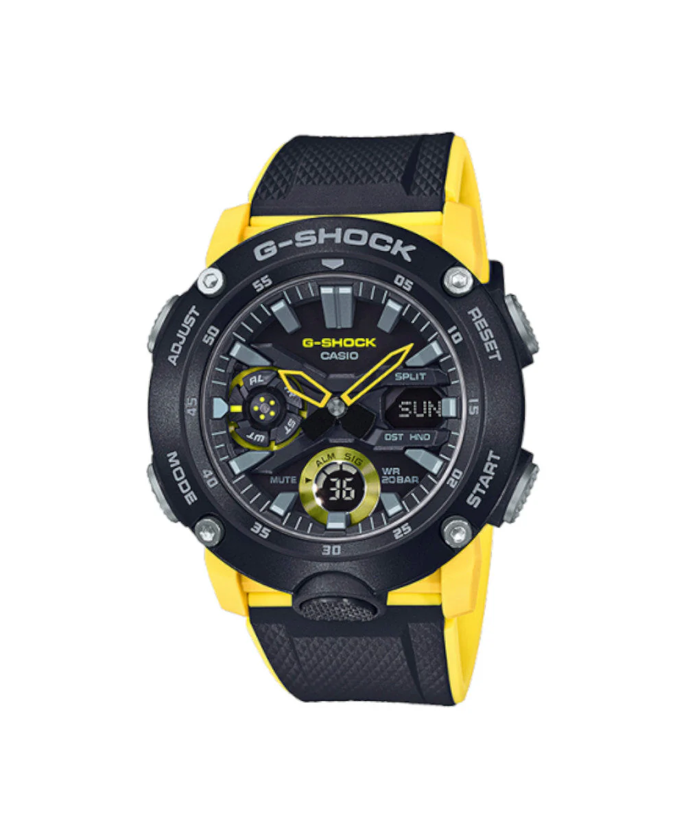 RELOJ CASIO G-SHOCK GA-2000-1A9DR- AMARILLO