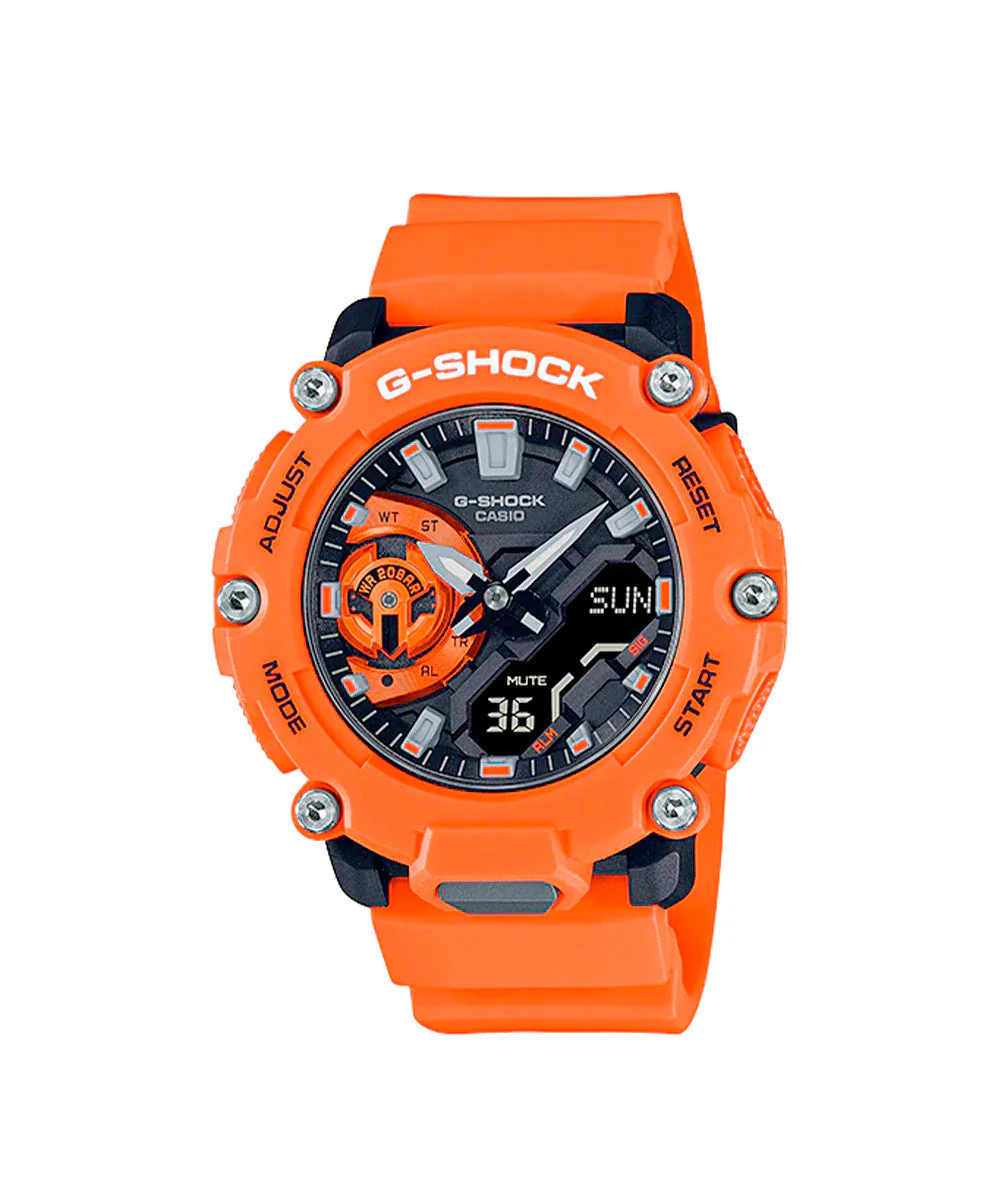 RELOJ CASIO G-SHOCK GA-2200M-4ADR- NARANJADO