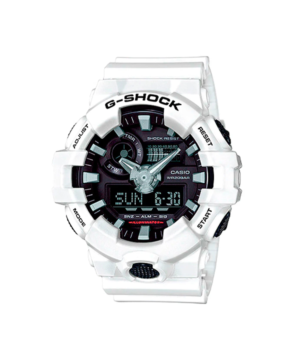 RELOJ CASIO G-SHOCK GA-700-7ADR- BLANCO