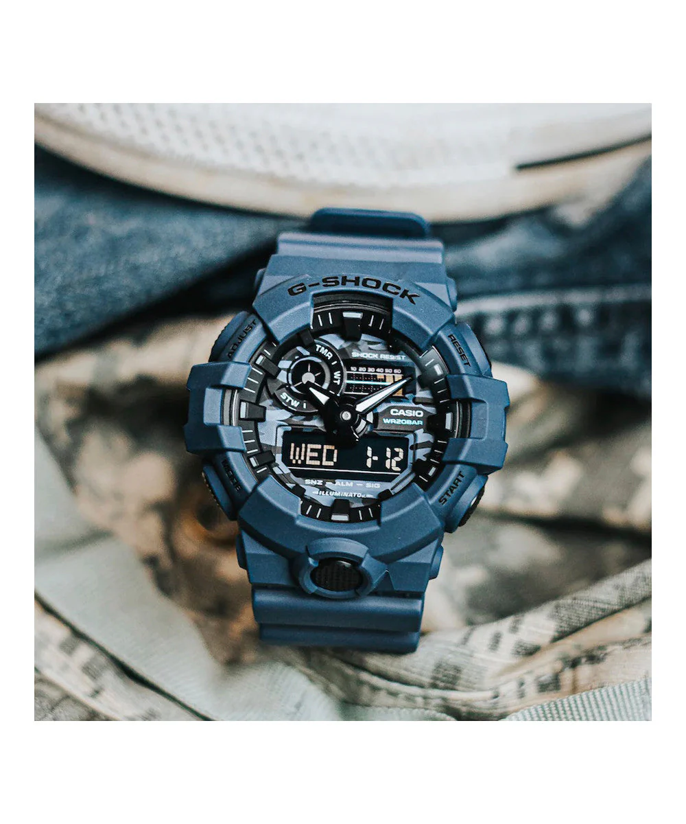 RELOJ CASIO G-SHOCK GA-700CA-2ADR- AZUL - Image 5