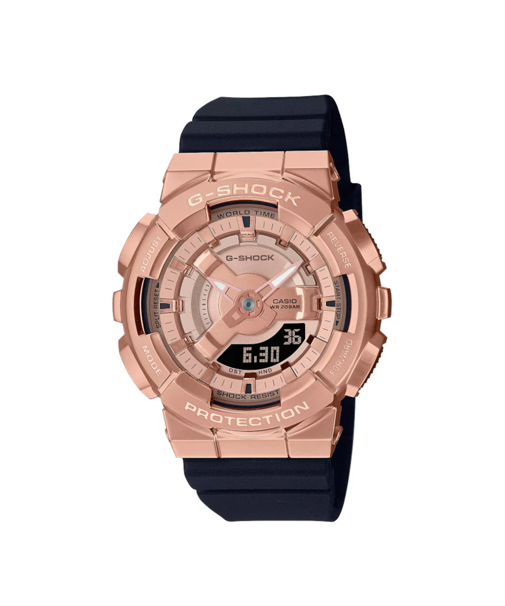 RELOJ PARA MUJER CASIO G-SHOCK  GM-S110PG-1ADR -NEGRO