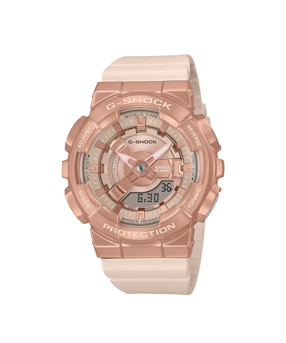 RELOJ PARA MUJER CASIO G-SHOCK  GM-S110PG-4ADR -ROSADO