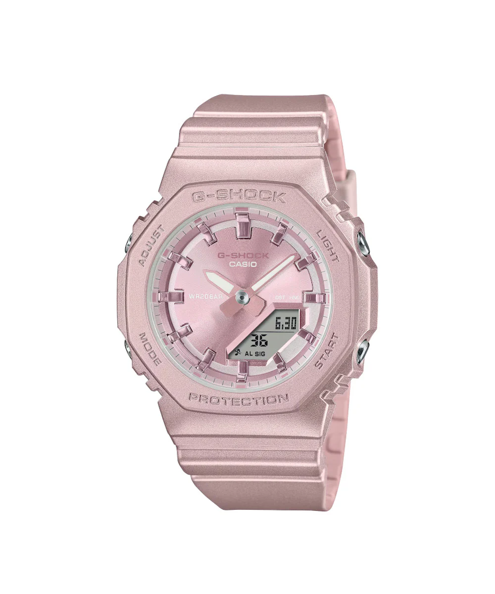 RELOJ PARA MUJER CASIO G-SHOCK  GMA-P2100ST-4ADR -ROSADO