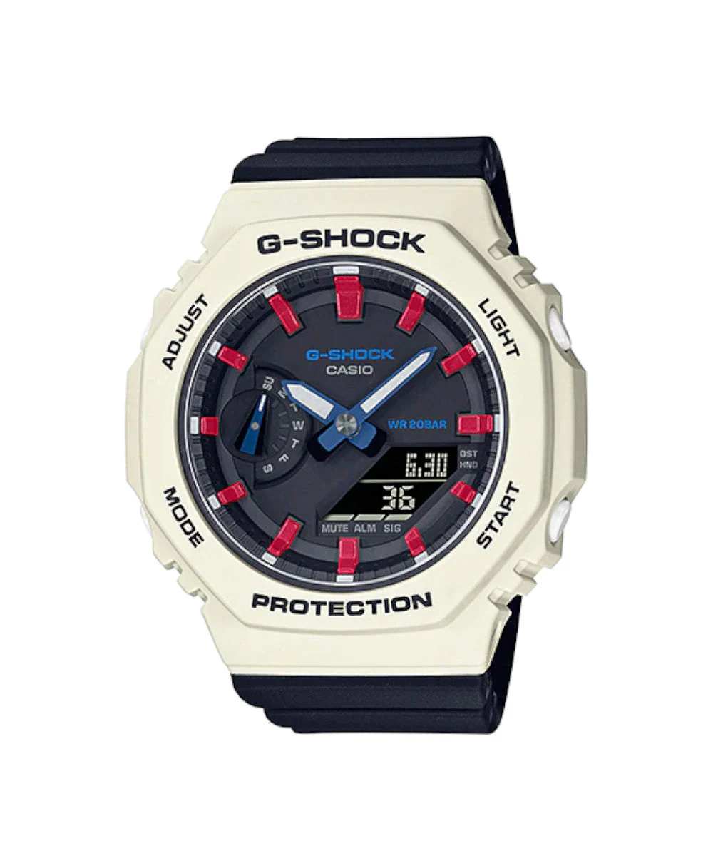 RELOJ PARA MUJER CASIO G-SHOCK  GMA-S2100WT-7A2DR -NEGRO