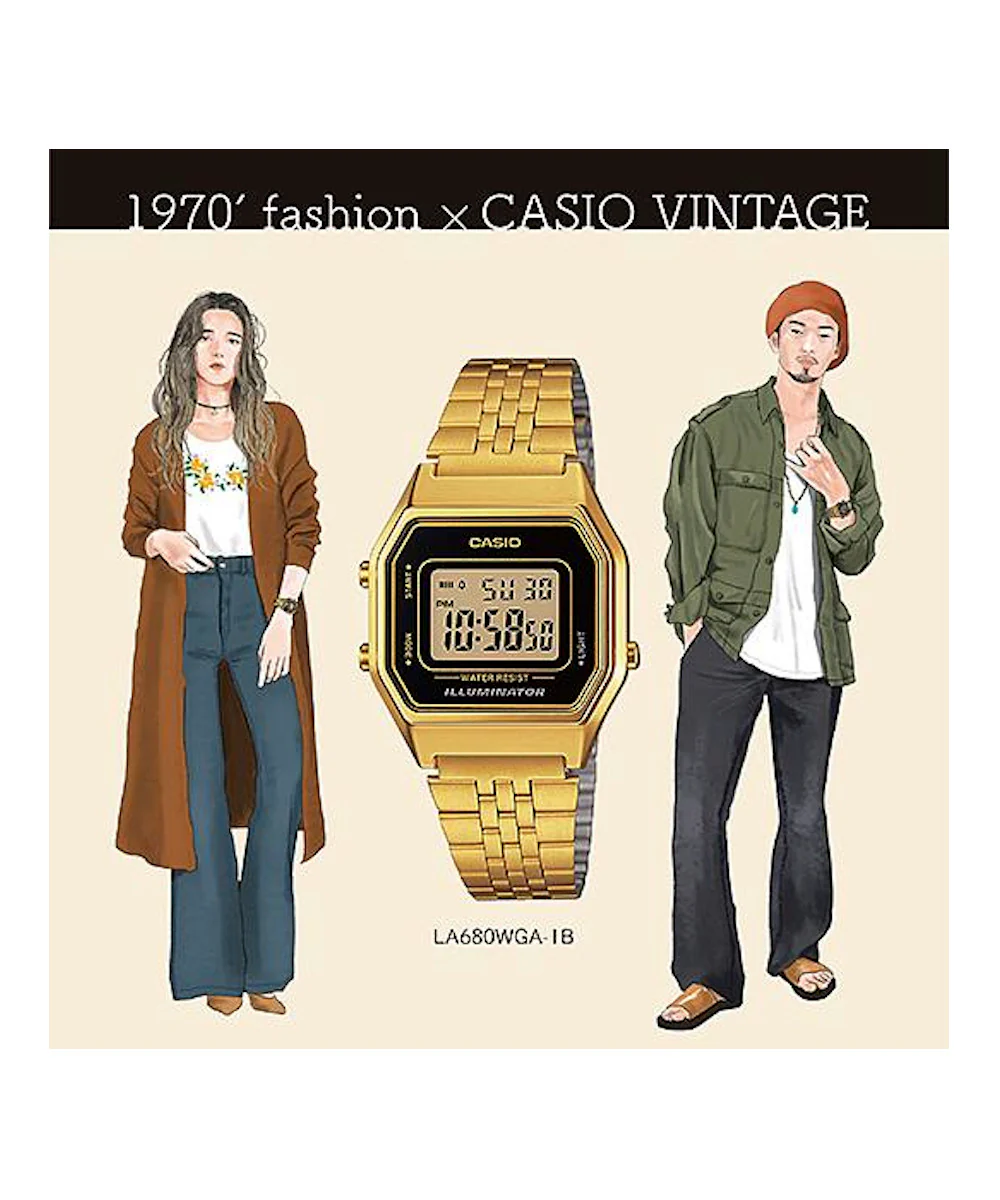 RELOJ CASIO VINTAGE LA680WGA-1DF -DORADO - Image 2