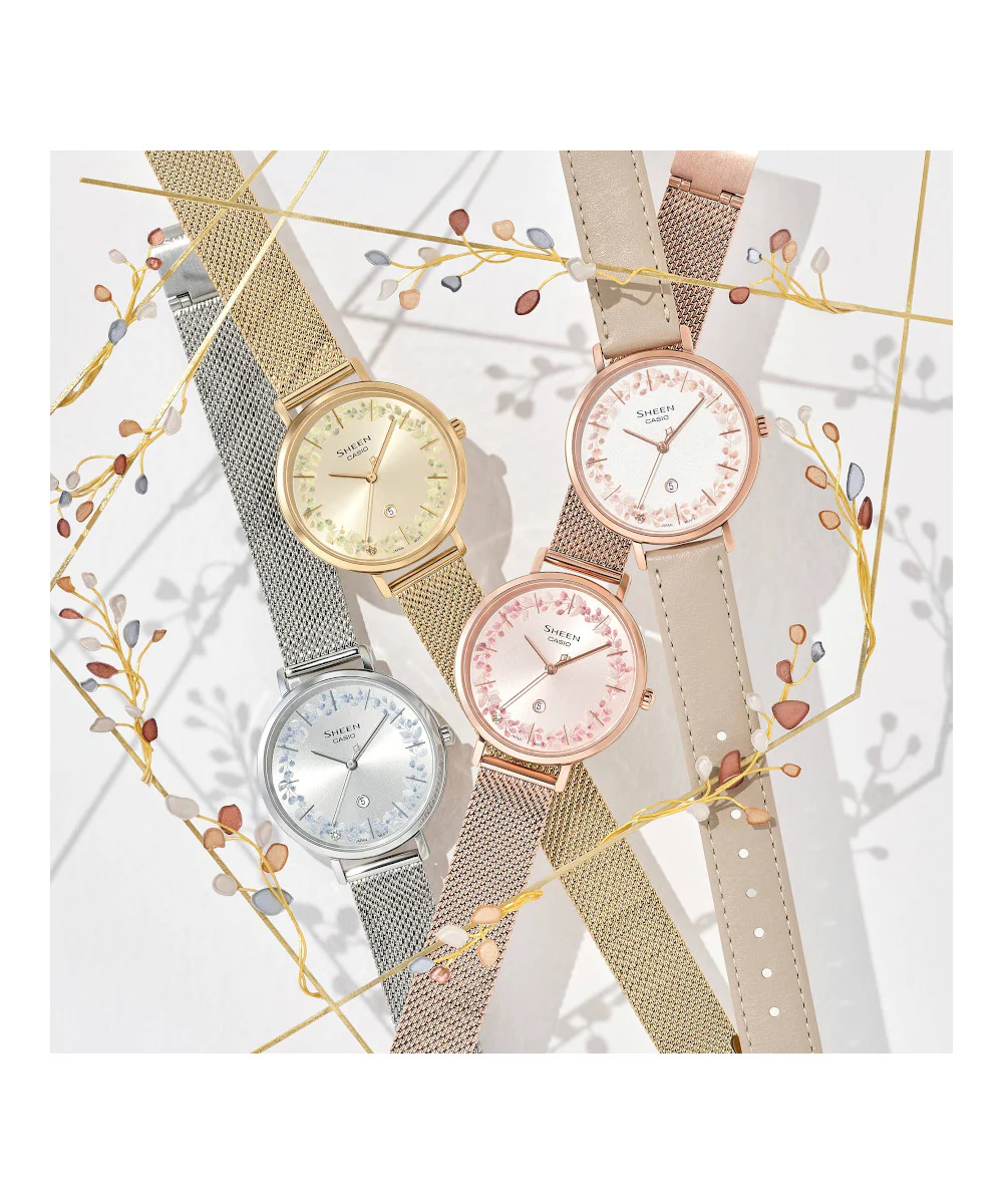 RELOJ PARA MUJER CASIO SHEEN SHE-4539FPL-7AUDF -BLANCO - Image 3