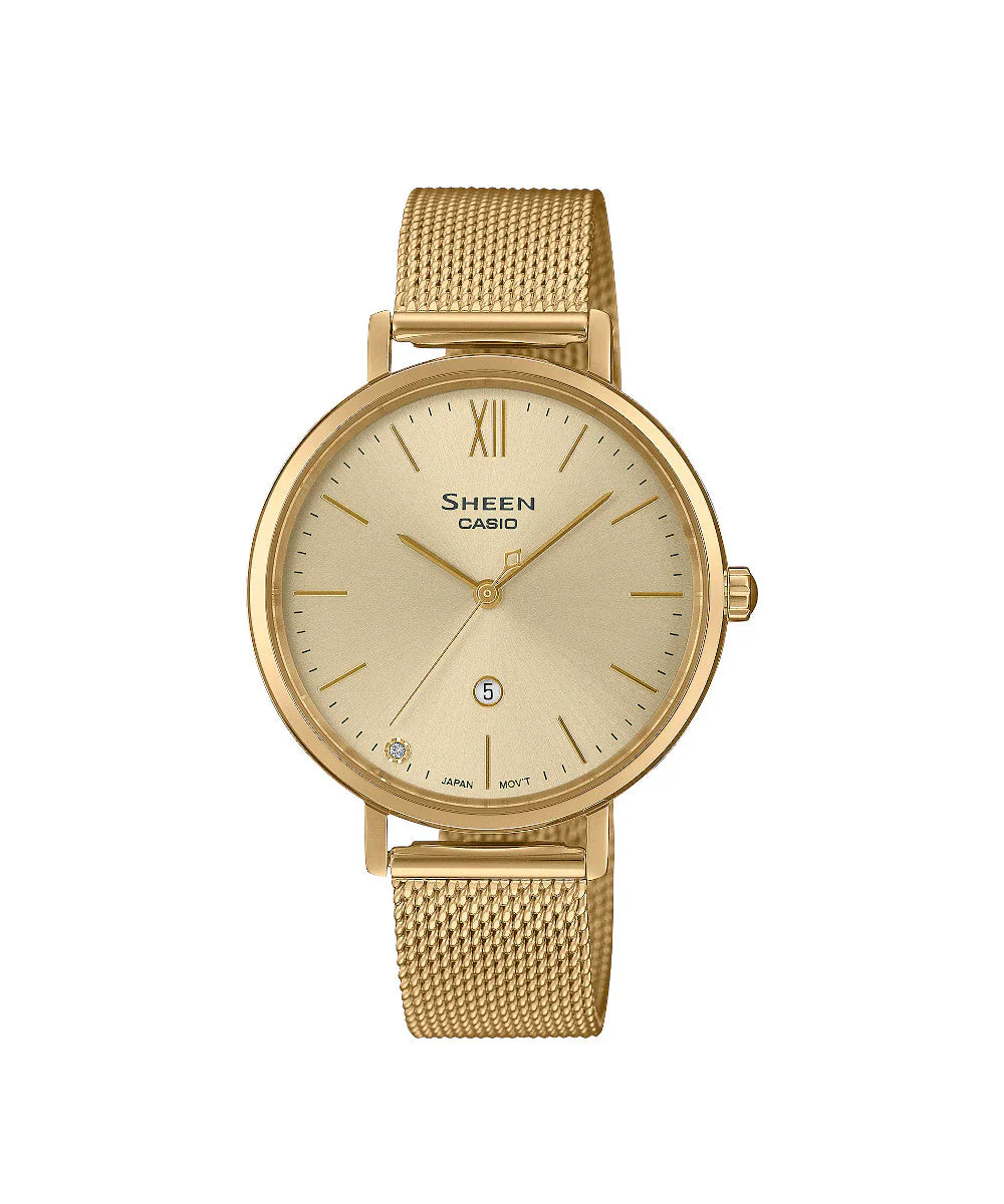 RELOJ PARA MUJER CASIO SHEEN SHE-4539GM-9AUDF -AMARILLO