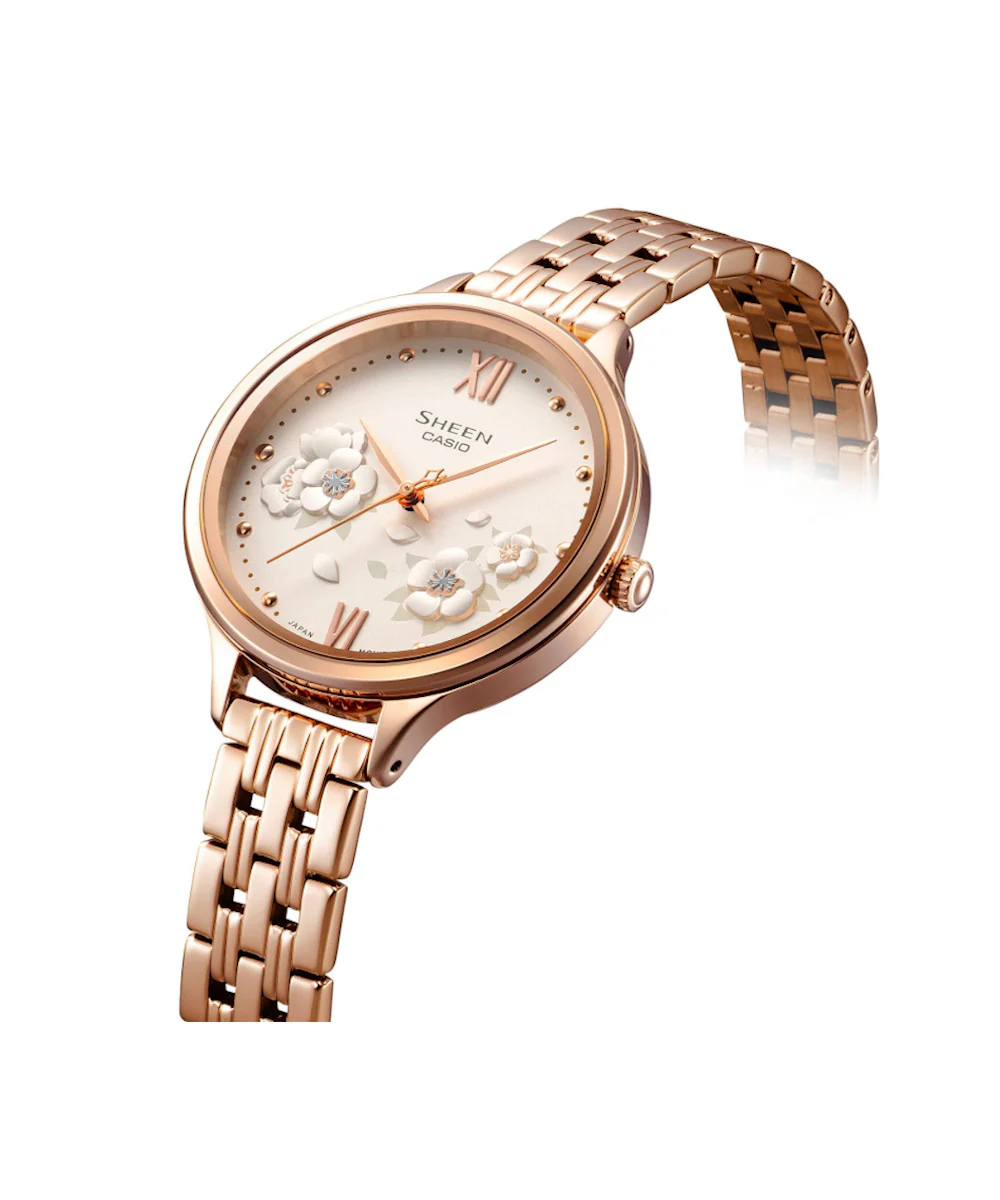 RELOJ PARA MUJER CASIO SHEEN SHE-4551PG-7AUDF -BLANCO - Image 4