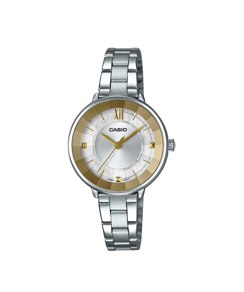 RELOJ PARA MUJER CASIO LTP-E163D-7A1DF -BLANCO