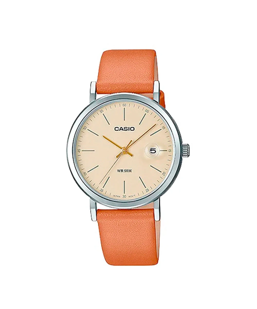 RELOJ PARA MUJER CASIO LTP-E175L-5EVDF -CAFÉ