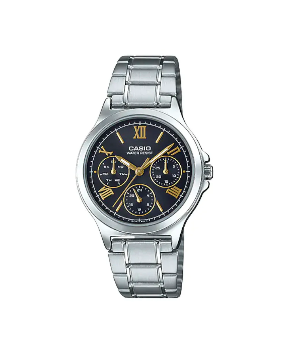 RELOJ PARA MUJER CASIO LTP-V300D-1A2UDF -PLATEADO