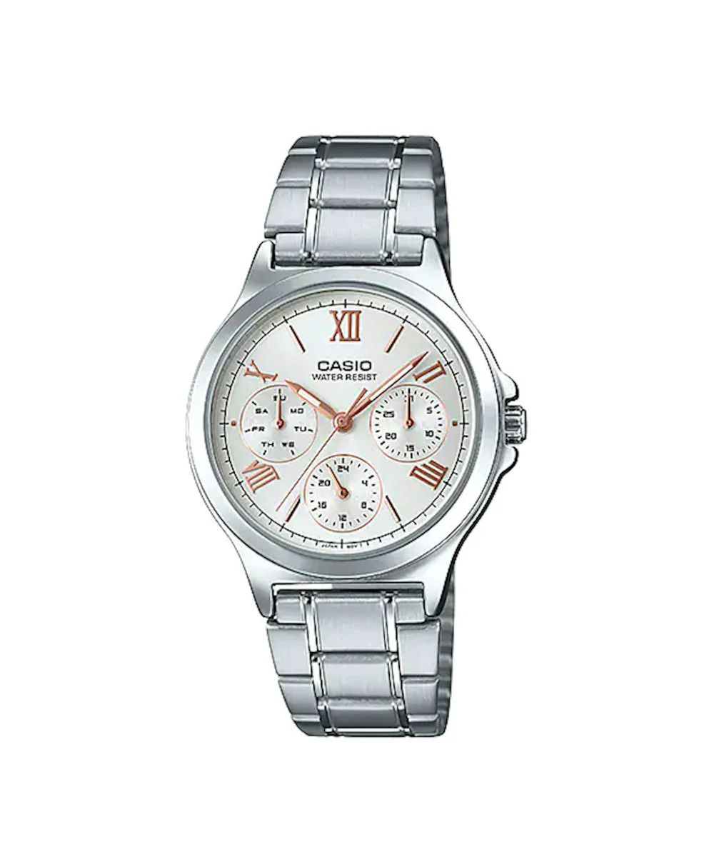 RELOJ PARA MUJER CASIO LTP-V300D-7A2UDF -BLANCO