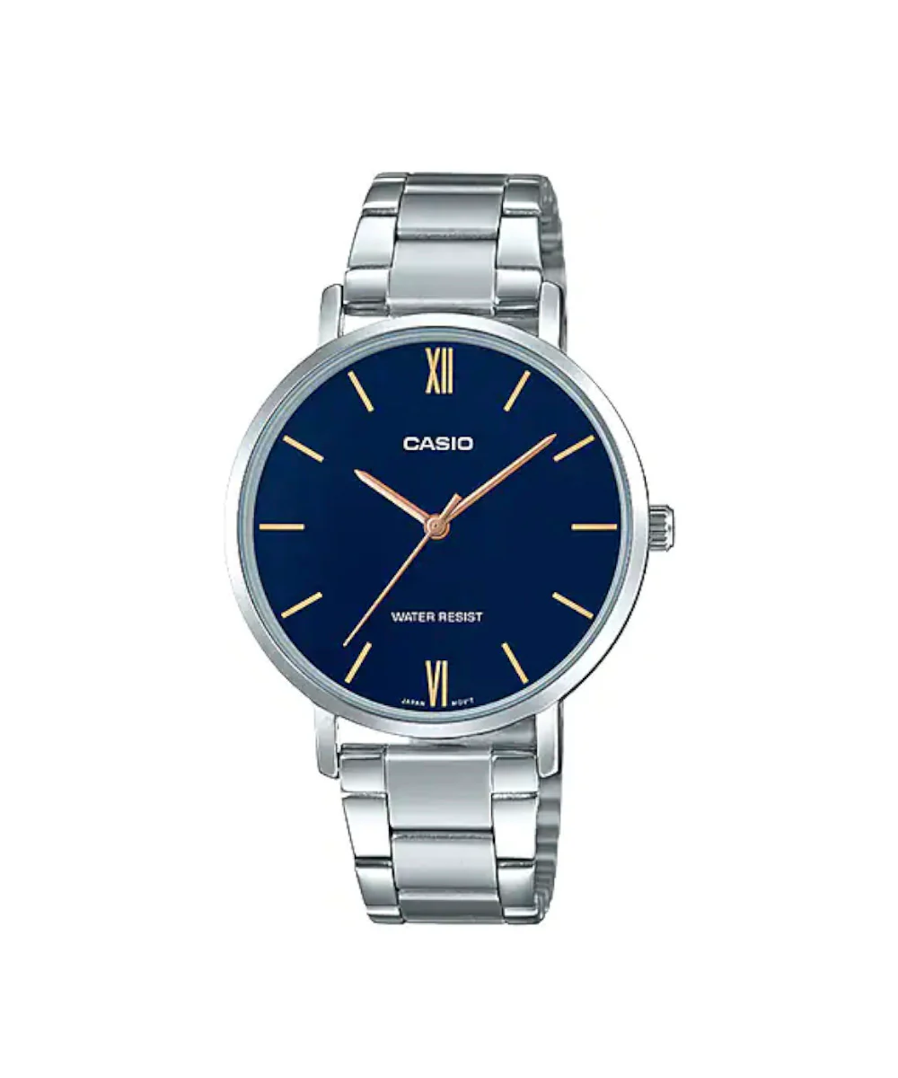RELOJ PARA MUJER CASIO LTP-VT01D-2BUDF -PLATEADO