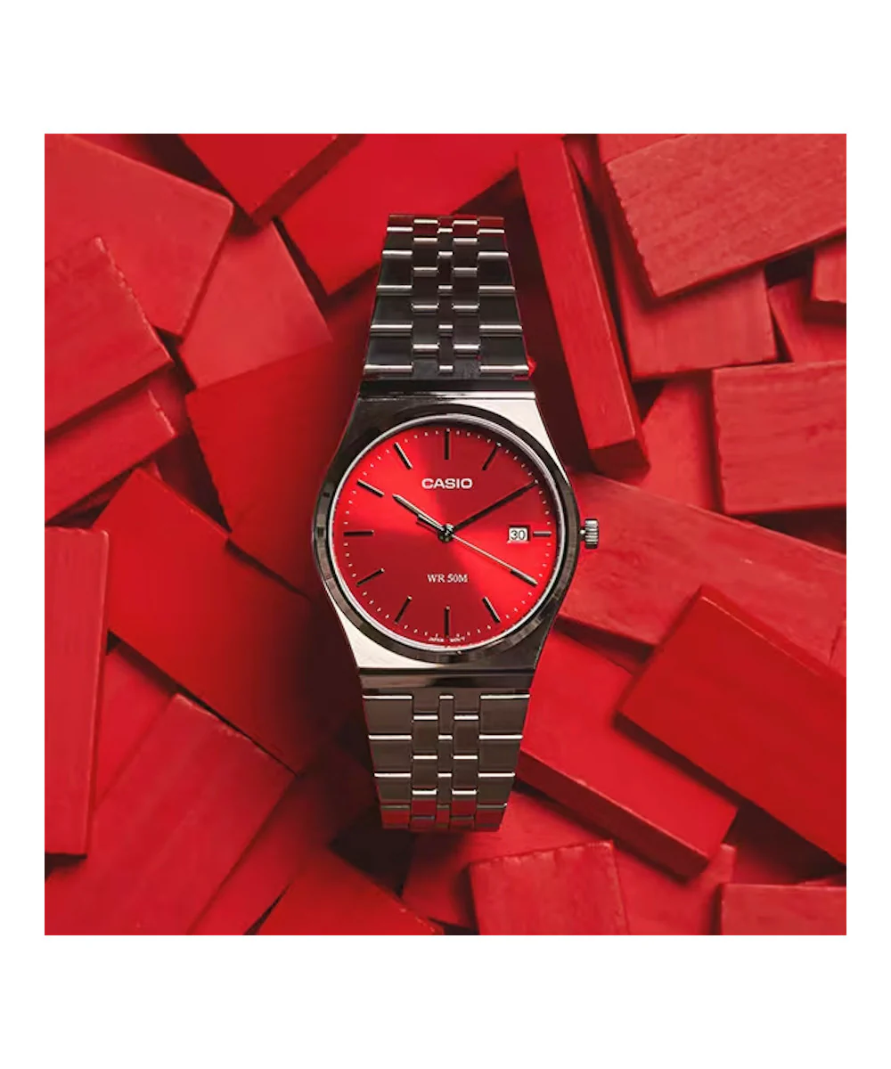RELOJ PARA HOMBRE CASIO MTP-B145D-4A2VDF -ROJO - Image 2