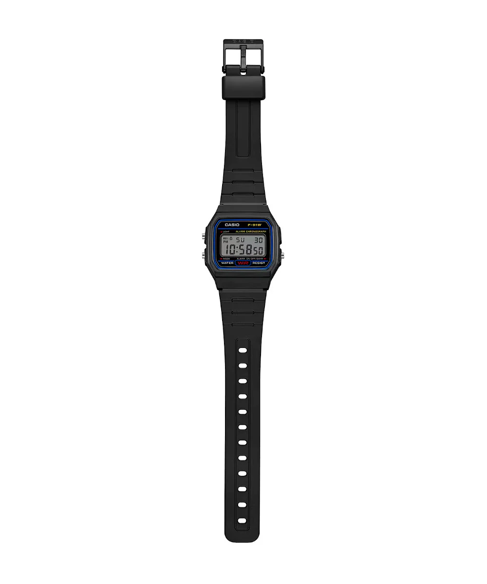 RELOJ CASIO F-91W-1DG -NEGRO - Image 5