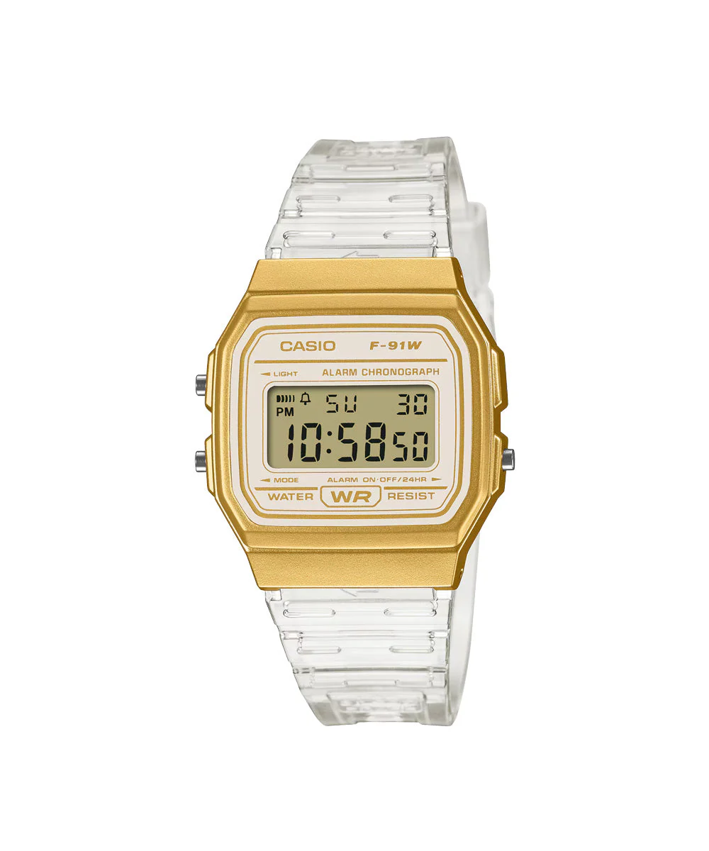 RELOJ CASIO F-91WS-7A2DF -BLANCO