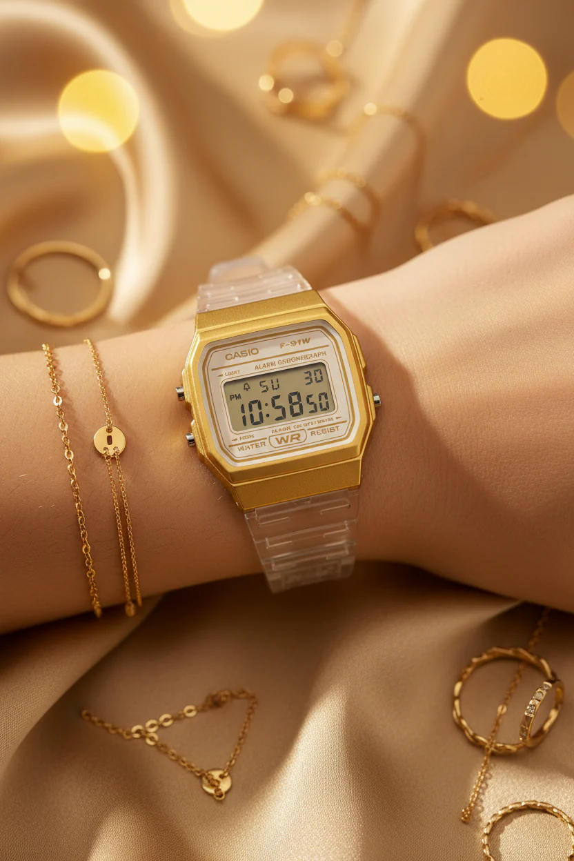 RELOJ CASIO F-91WS-7A2DF -BLANCO - Image 6