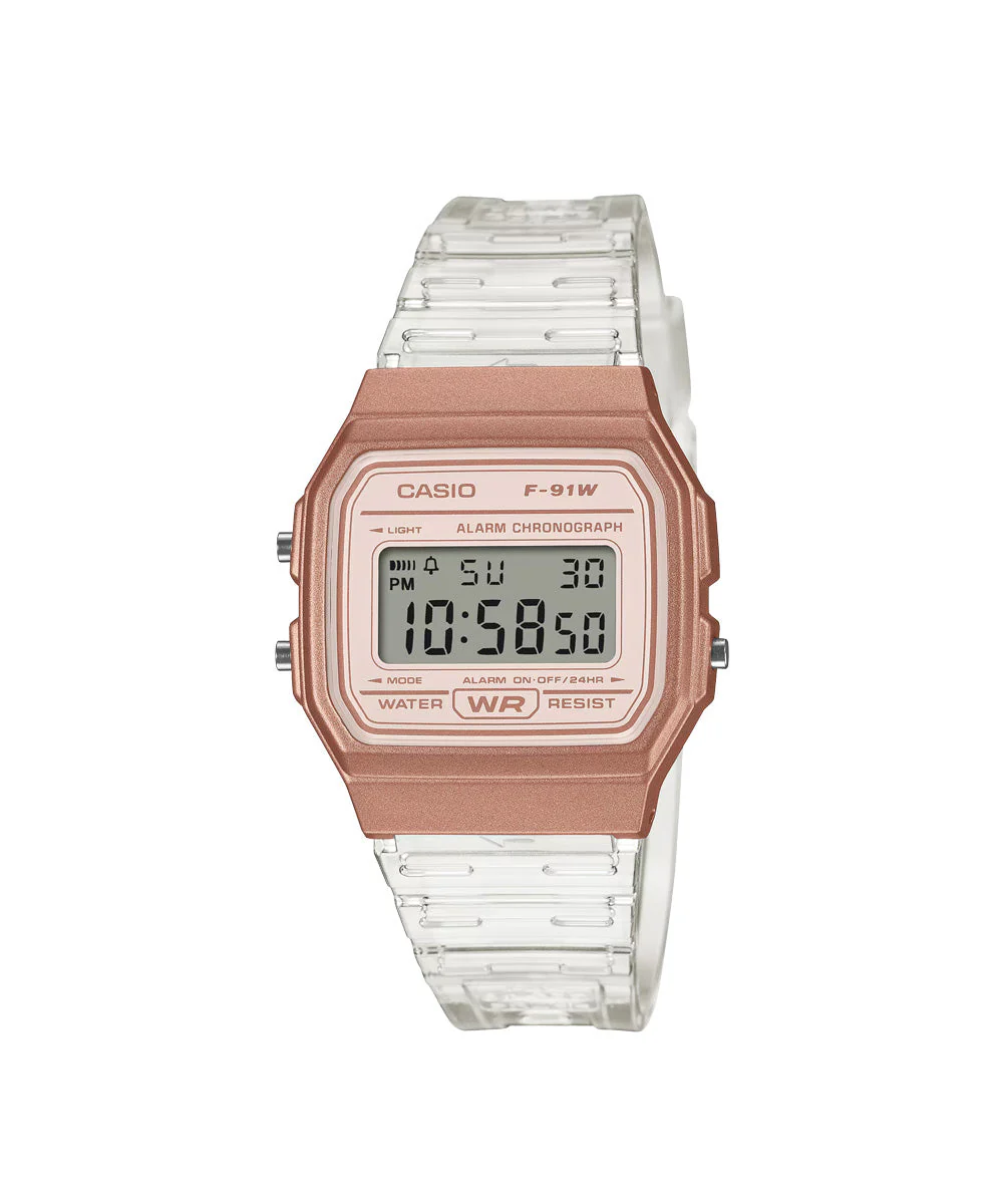 RELOJ CASIO F-91WS-7A3DF -  BLANCO