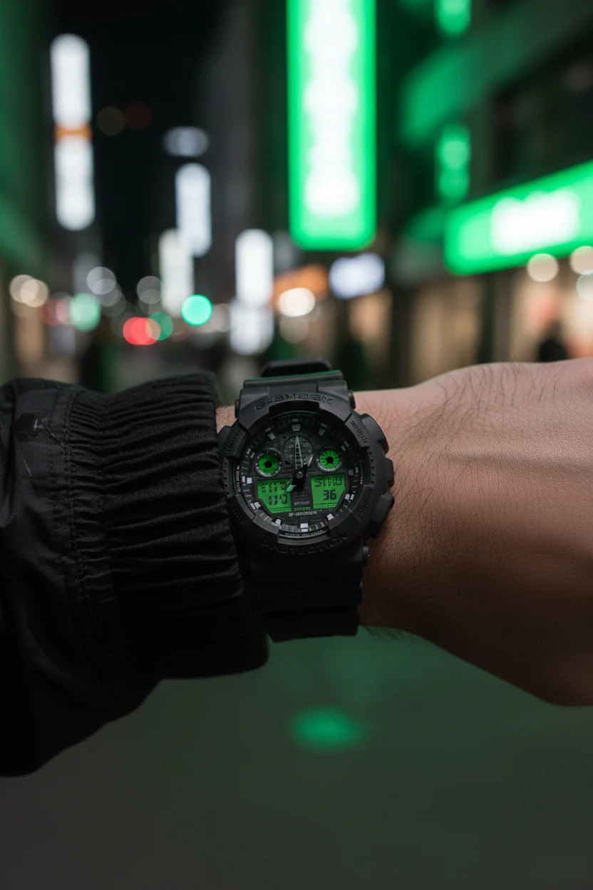 RELOJ CASIO G-SHOCK GA-100BEG-1ADR - NEGRO - Image 8