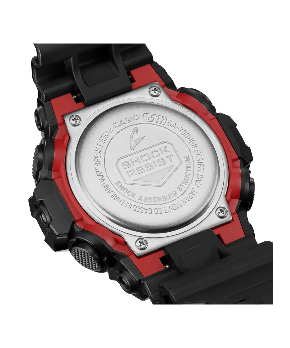 RELOJ CASIO G-SHOCK GA-700RGB-1ADR- NEGRO - Image 8