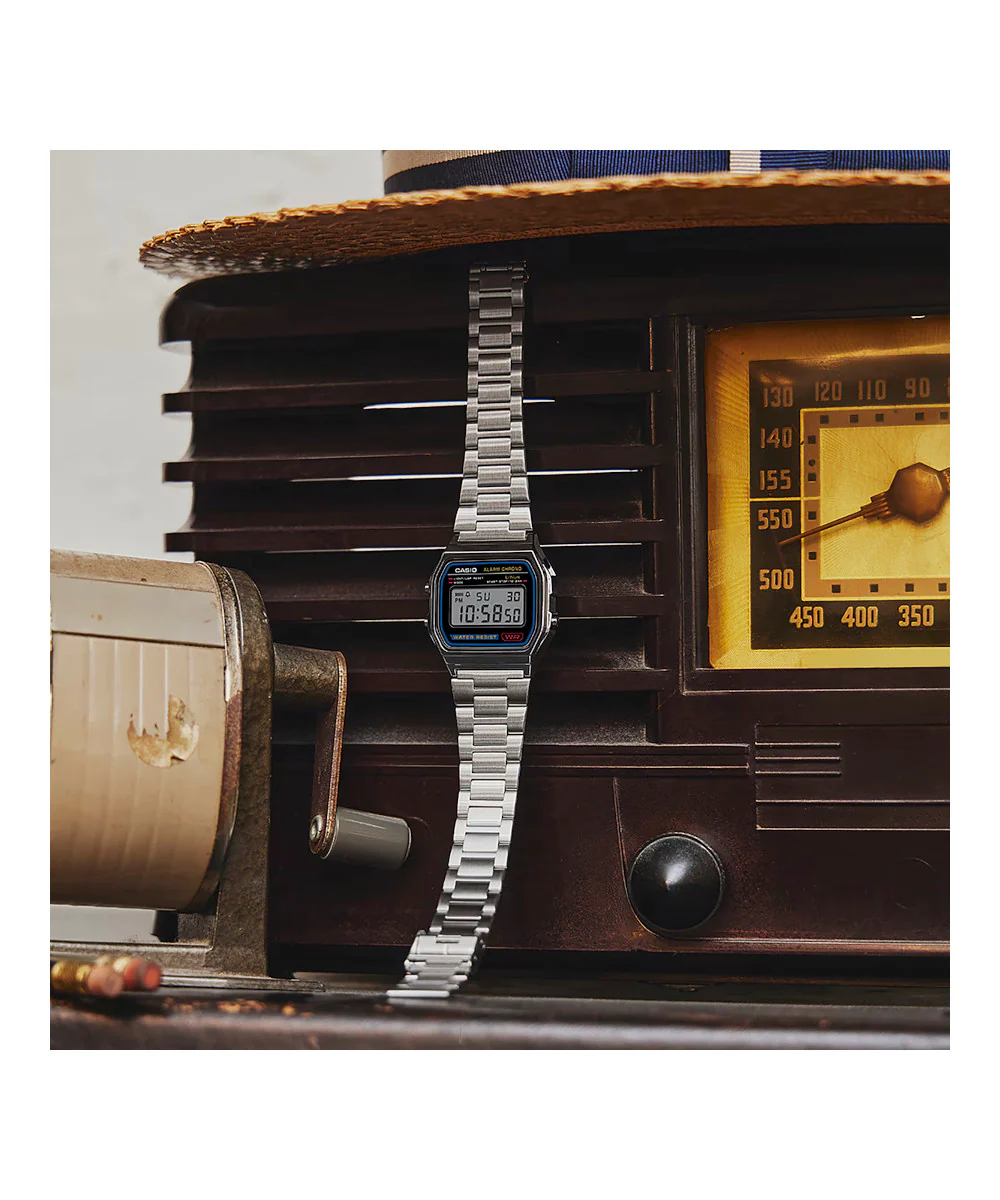RELOJ CASIO VINTAGE A158WA-1DF-PLATEADO - Image 4