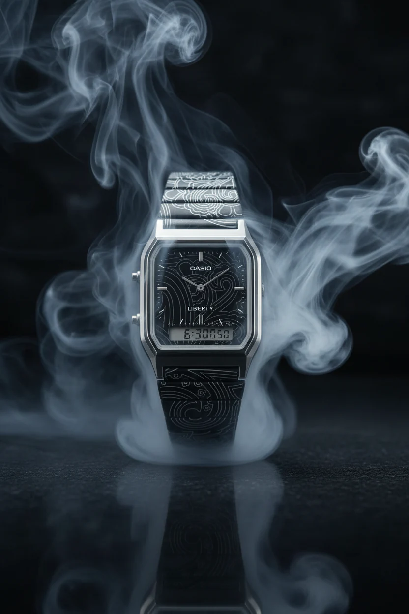 RELOJ CASIO VINTAGE AQ-230EBLT-1ADR - NEGRO - Image 3