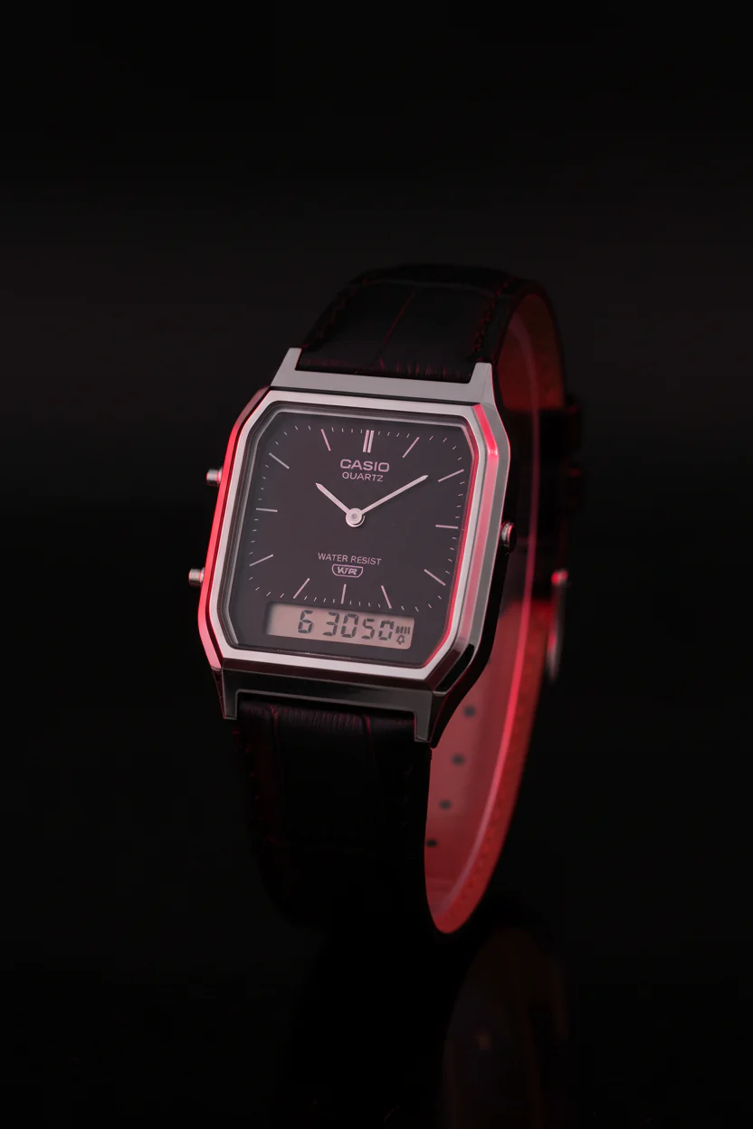 RELOJ CASIO VINTAGE AQ-230EL-1ADF - NEGRO - Image 3