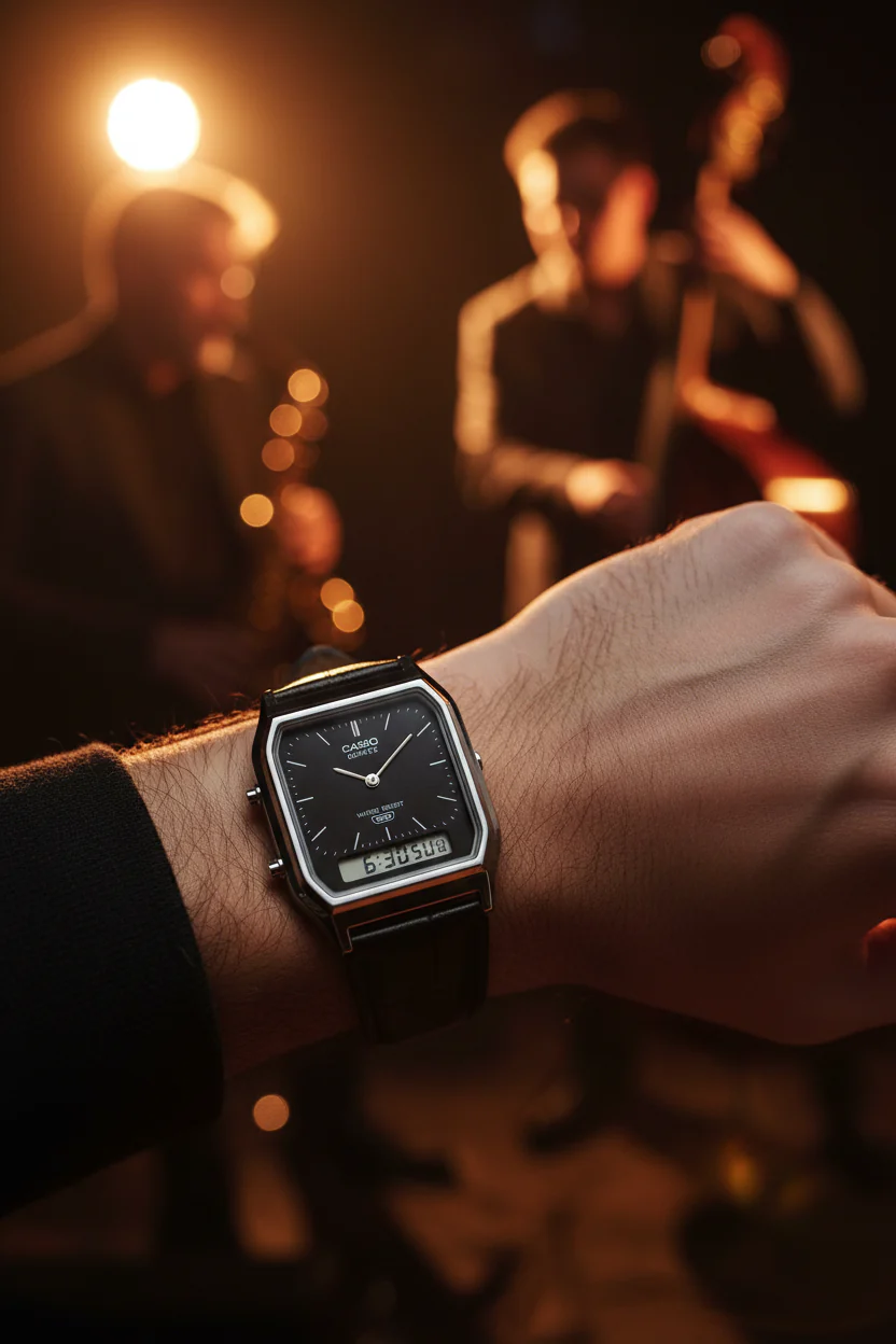 RELOJ CASIO VINTAGE AQ-230EL-1ADF - NEGRO - Image 4