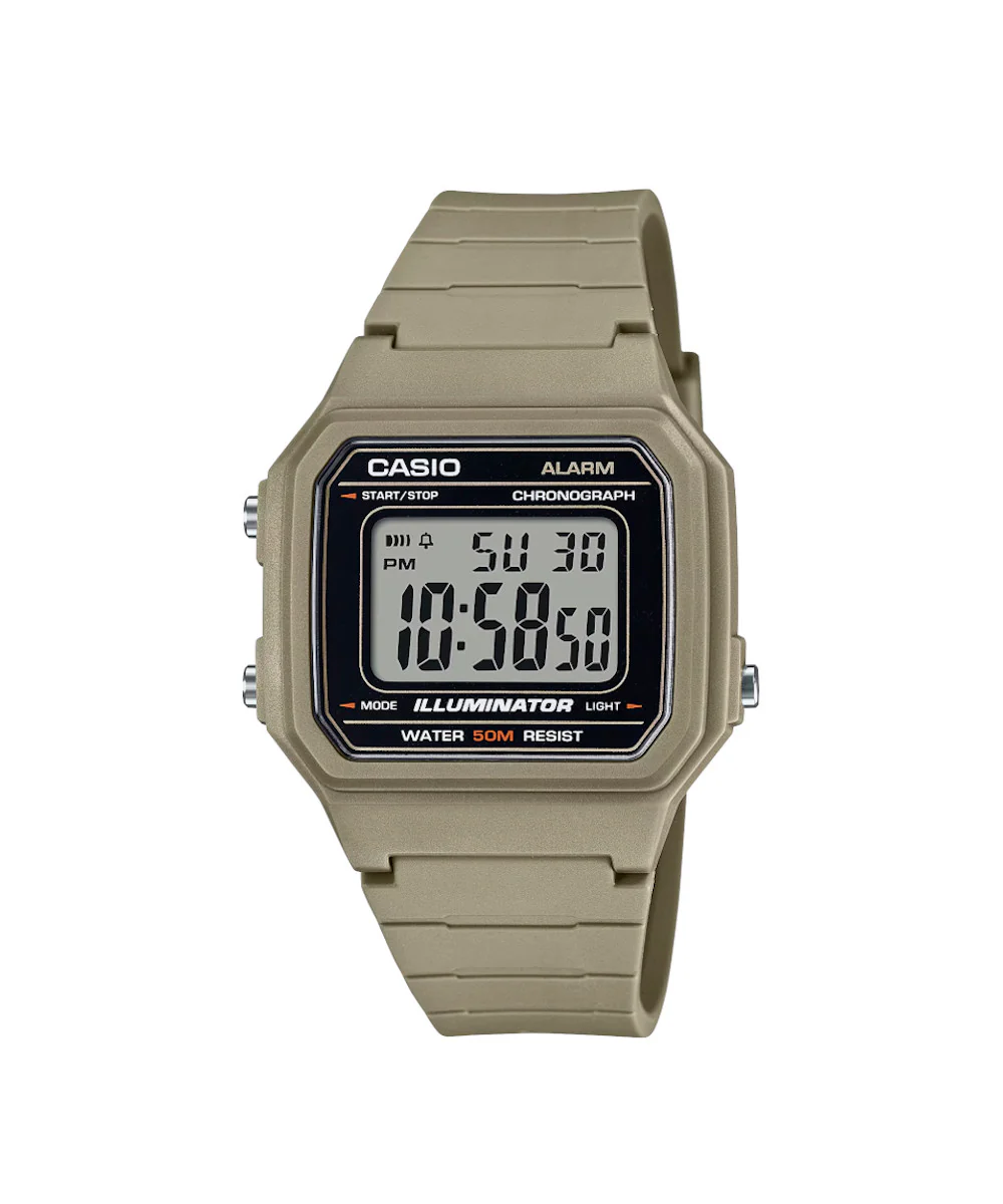 RELOJ CASIO W-217H-5AVDF -CAFÉ