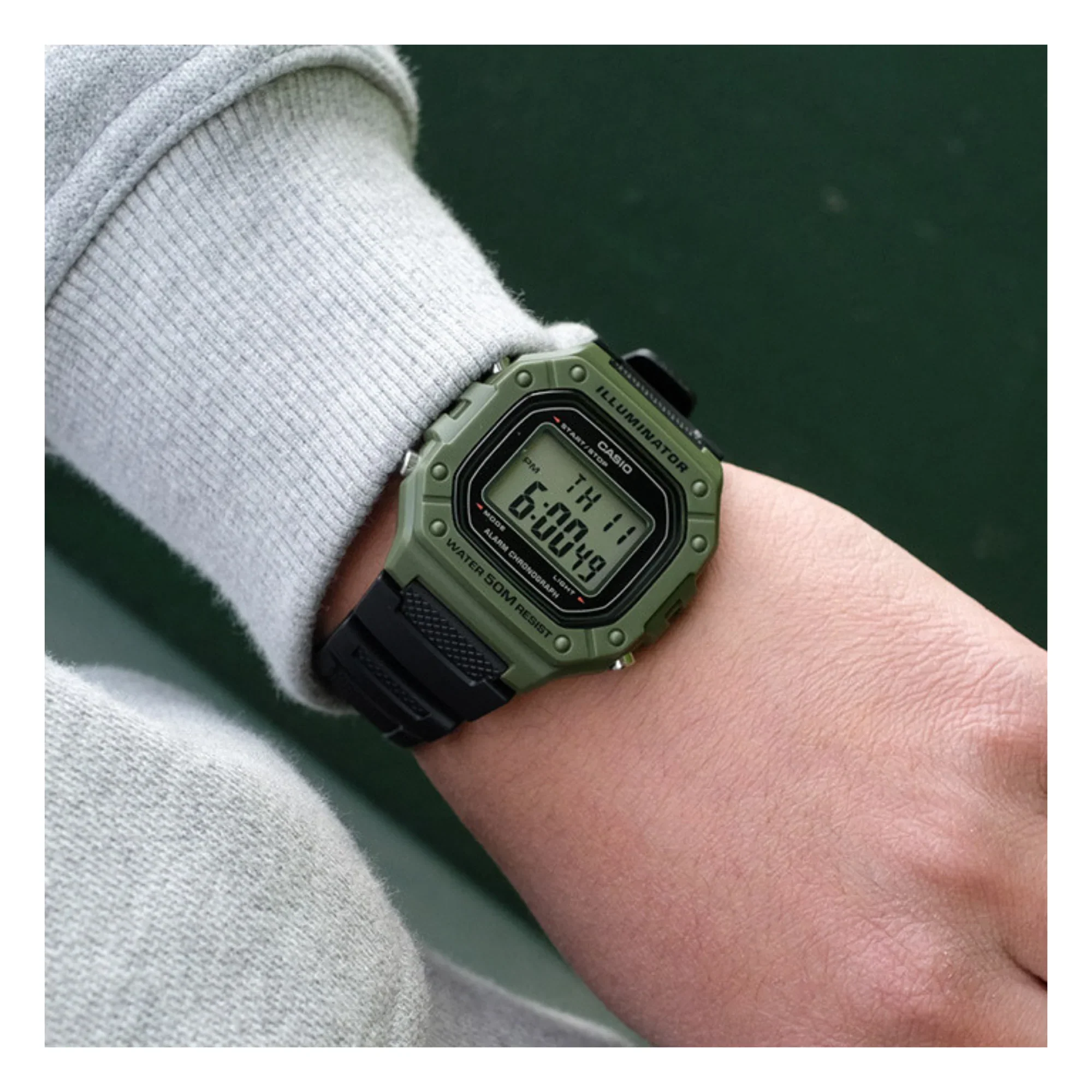 RELOJ CASIO W-218H-3AVDF -VERDE - Image 3