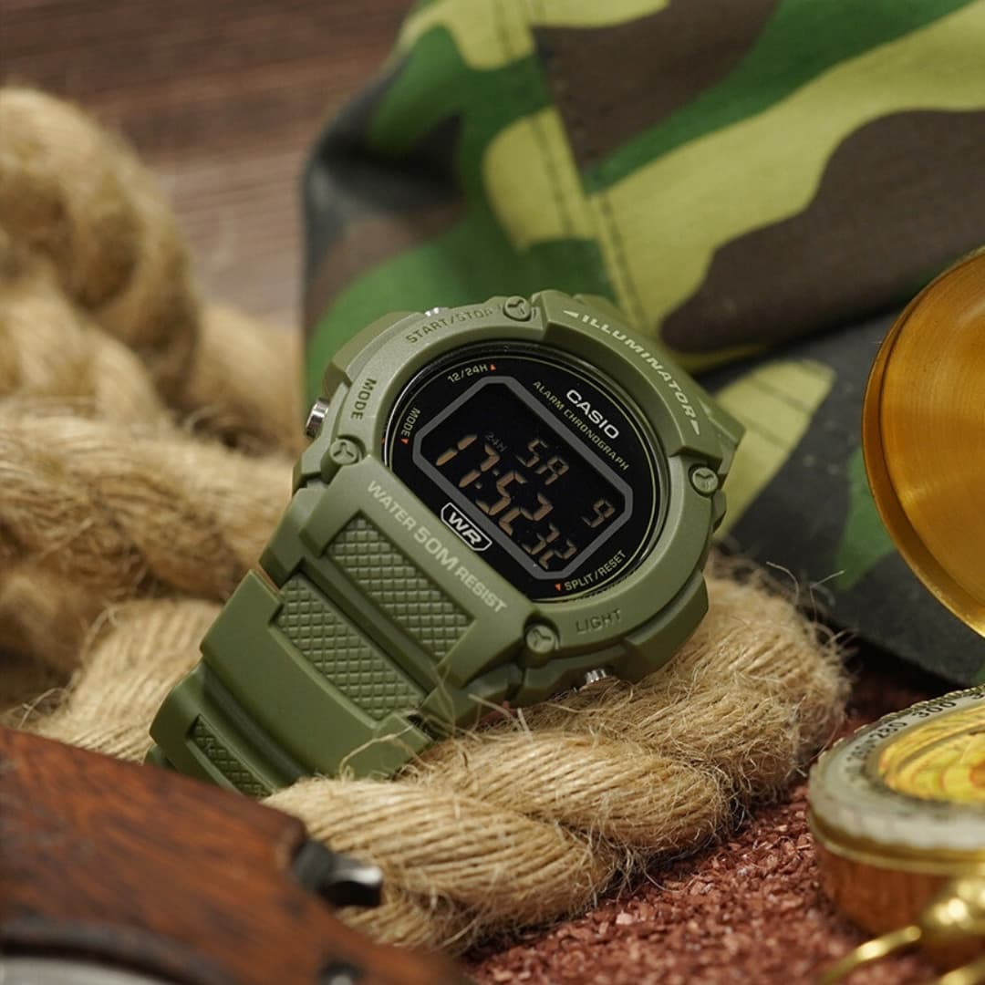 RELOJ CASIO W-219HC-3BVDF -VERDE - Image 2