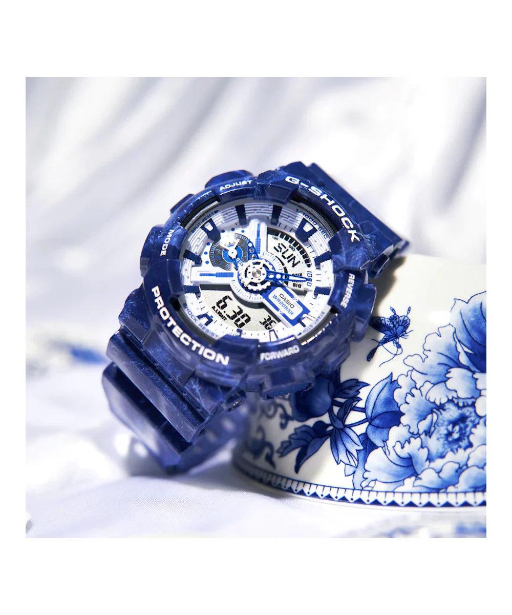 RELOJ CASIO G-SHOCK GA-110BWP-2ADR- AZUL - Image 2