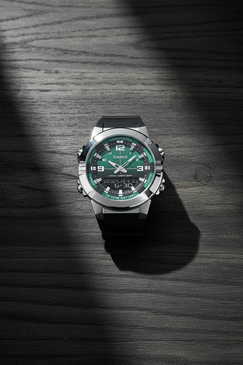 RELOJ PARA HOMBRE CASIO AMW-870A-3AVDF- VERDE - Image 7