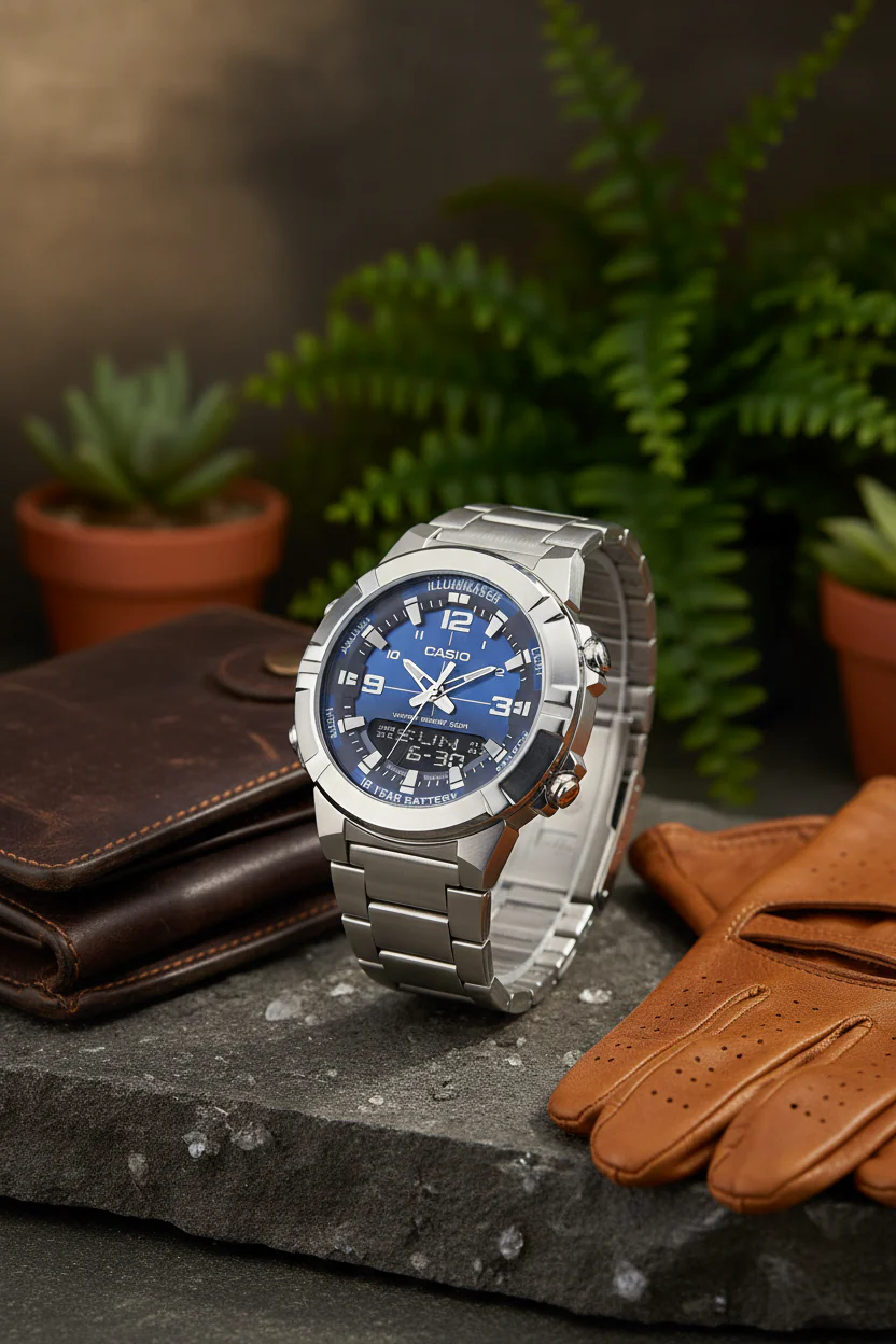 RELOJ PARA HOMBRE CASIO AMW-870DA-2A1VDF- AZUL - Image 7