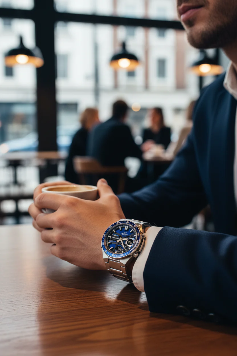 RELOJ PARA HOMBRE CASIO EDIFICE EFV-C110D-2AVDF -AZUL - Image 2
