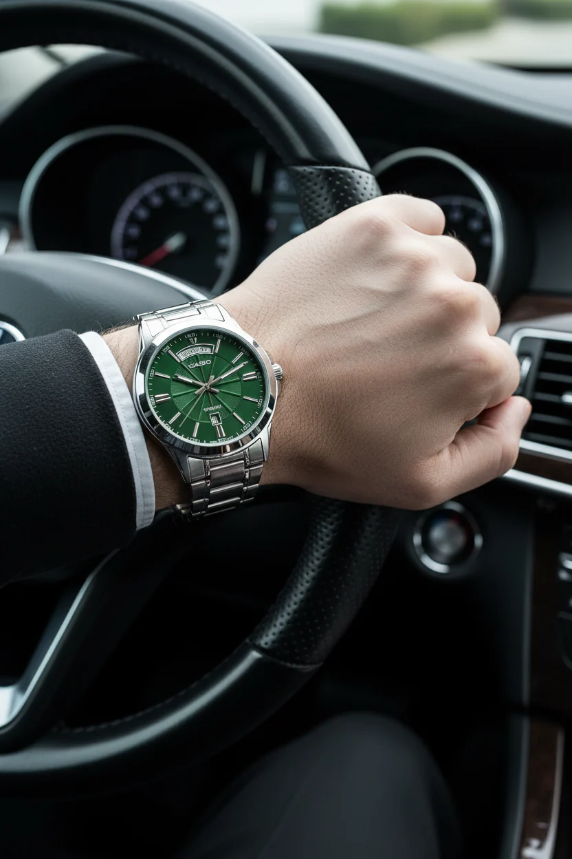 RELOJ PARA HOMBRE CASIO MTP-1381D-3AVDF - VERDE - Image 8