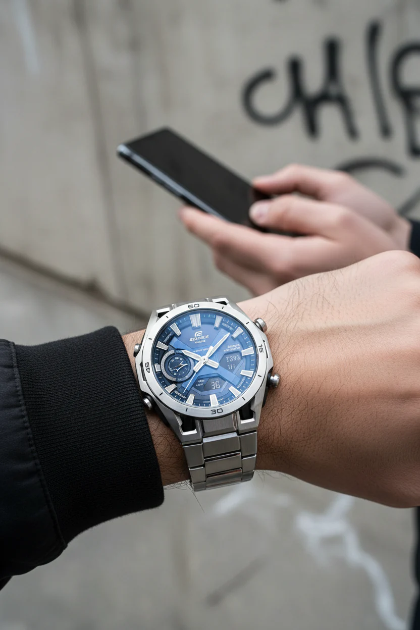 RELOJ PARA HOMBRE CASIO EDIFICE ECB-2300D-2ADF - AZUL - Image 3